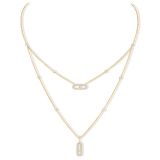 Колье MOVE UNO 2 ROWS PAVÉ (1472) small