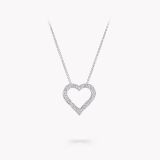 Кольє SPIRAL HEART SILHOUETTE PAVÉ small