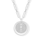 LUCKY MOVE LONG NECKLACE PAVÉ GM small