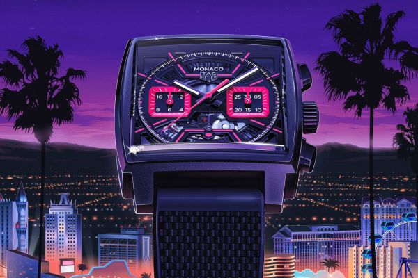 TAG Heuer Monaco Chronograph: Смелый Розовый Акцент 2024