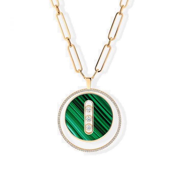 MALACHITE LUCKY MOVE LONG NECKLACE LM