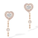 Серьги JOY CŒUR DIAMOND CHAIN 0,15CTX2 small