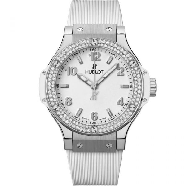 Big Bang 38 mm Steel White Diamonds