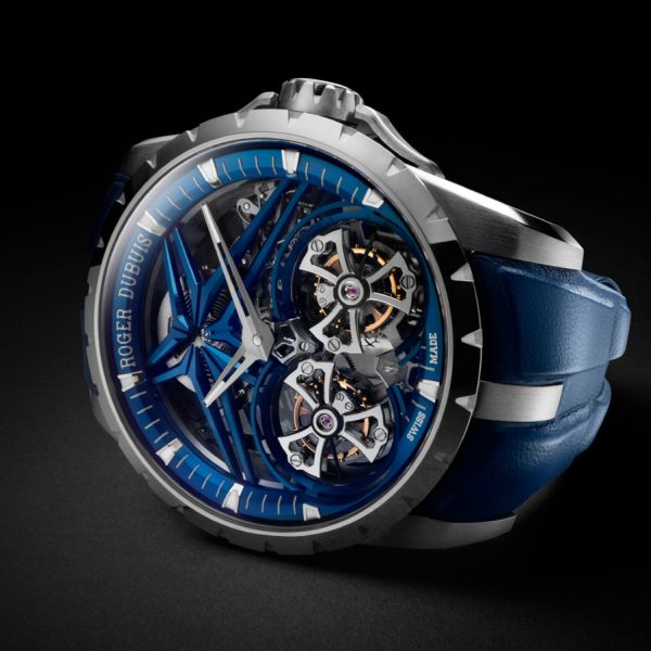 Новинка: часы Roger Dubuis Excalibur Double Tourbillon Cobalt Chrome