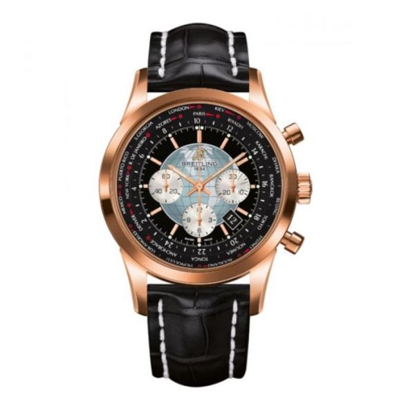 Transocean Chrono Unitime Rose Gold