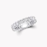 Claw Set Emerald Cut Diamond Eternity Ring small