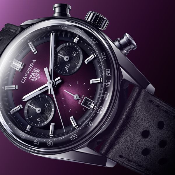 Фиолетовая Элегантность: Новые TAG Heuer Carrera Chronograph 2025