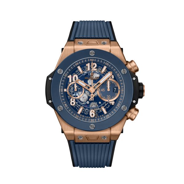 Big Bang Unico King Gold Blue Ceramic
