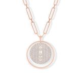 LUCKY MOVE LONG NECKLACE PAVÉ GM small