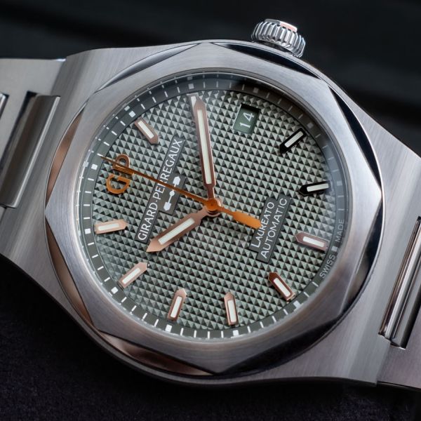 Girard-Perregaux Laureato 38 мм: изысканные новинки в цветах Sage Green и Midnight Blue