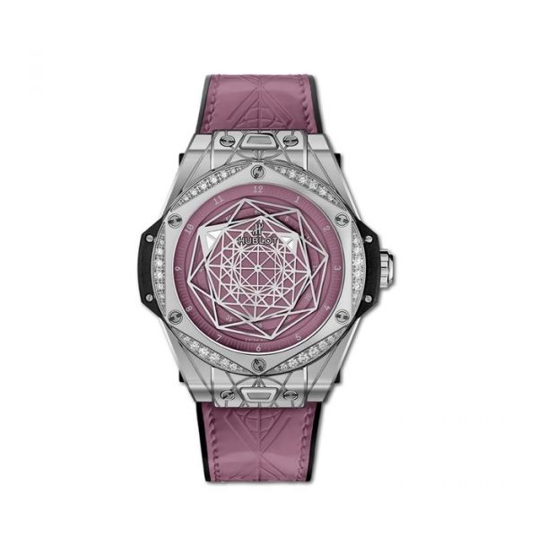 Часы Big Bang One Click 39 mm Sang Bleu Diamonds