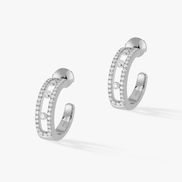 Серьги Move Pave Hoop