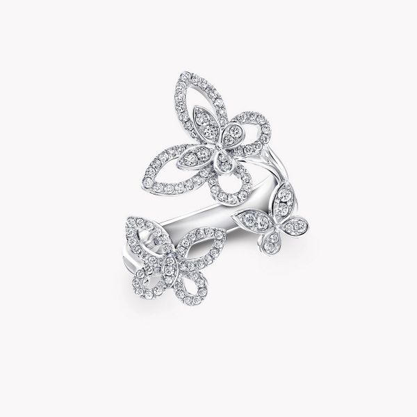 Кільце TRIPLE BUTTERFLY SILHOUETTE DIAMOND