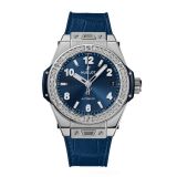 Big Bang 39 mm Steel Blue Diamonds small
