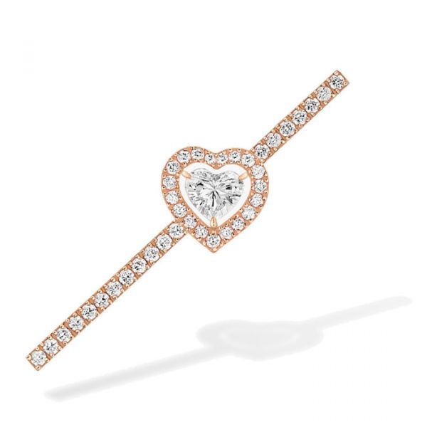 Серьга-пусета JOY CŒUR 0.15-CARAT SINGLE PAVÉ-SET DIAMOND EARRING