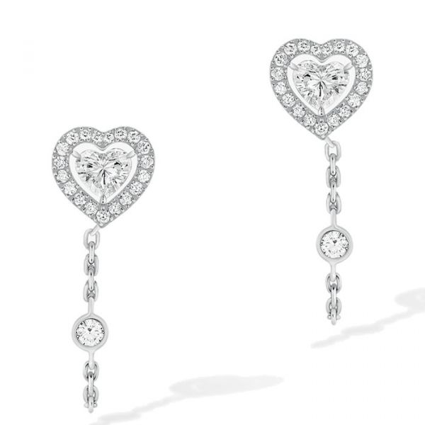 Серьги JOY CŒUR DIAMOND CHAIN 0,15CTX3