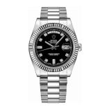 Часы Day-Date II White Gold Diamond Indexes small