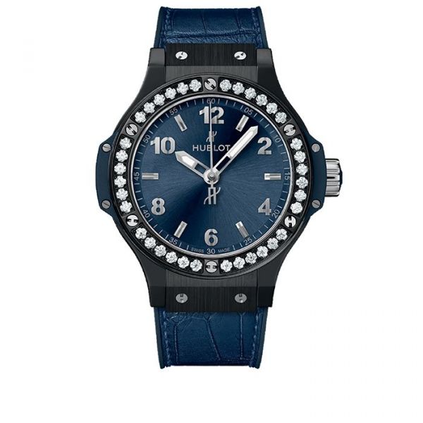 Big Bang 38 mm Ceramic Blue Diamonds