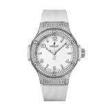 Часы Big Bang 38 mm Steel White Pave small