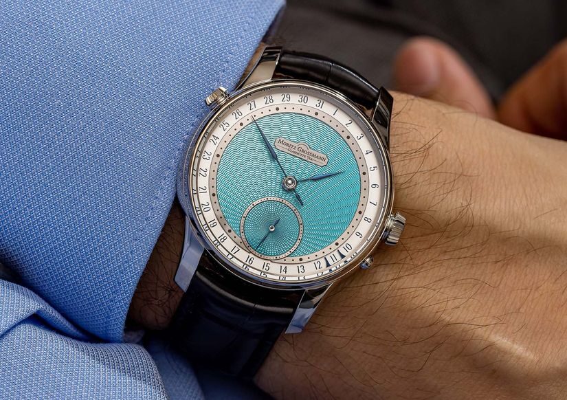 Часы Moritz Grossmann Date Turquoise
