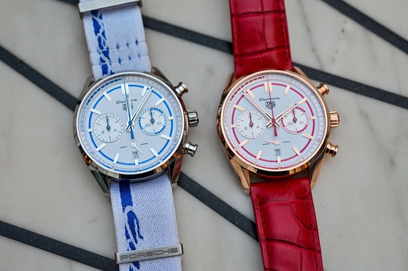 Часы TAG Heuer Carrera x Porsche RS 2.7 в стали и золоте